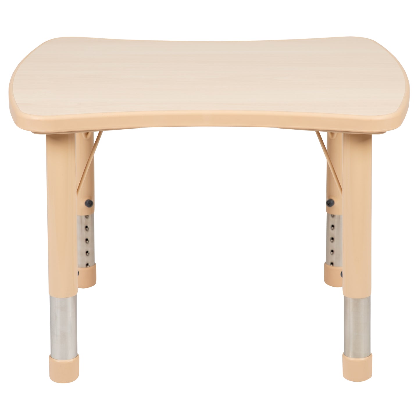 Wren 21.875"W x 26.625"L Rectangular Natural Plastic Height Adjustable Activity Table