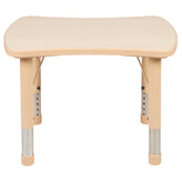 Wren 21.875"W x 26.625"L Rectangular Natural Plastic Height Adjustable Activity Table