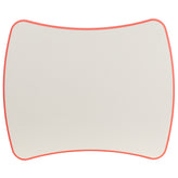 Wren 21.875''W x 26.625''L Rectangular Red Plastic Height Adjustable Activity Table with Grey Top