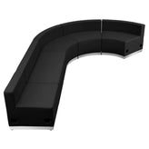 HERCULES Alon Series Black LeatherSoft Reception Configuration 5 Pieces