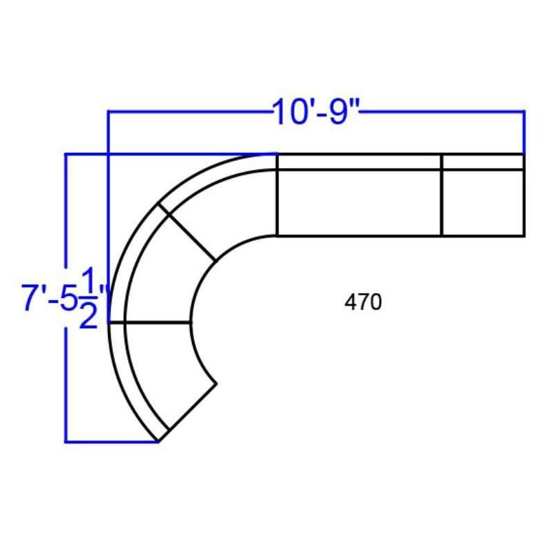 HERCULES Alon Series Black LeatherSoft Reception Configuration 5 Pieces