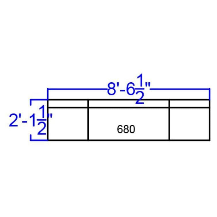 HERCULES Alon Series Black LeatherSoft Reception Configuration, 3 Pieces