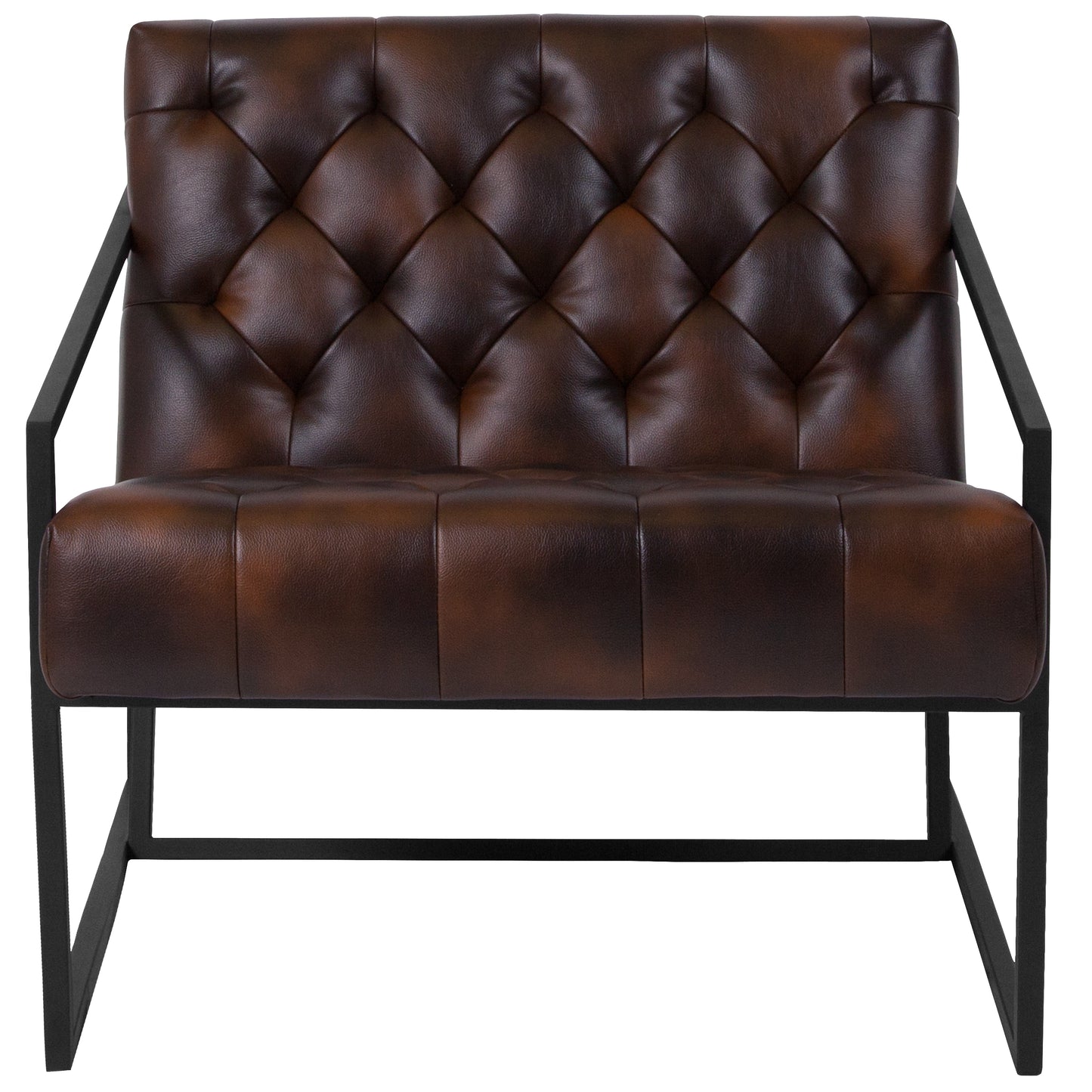 HERCULES Madison Series Bomber Jacket LeatherSoft Tufted Lounge Chair