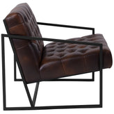 HERCULES Madison Series Bomber Jacket LeatherSoft Tufted Lounge Chair