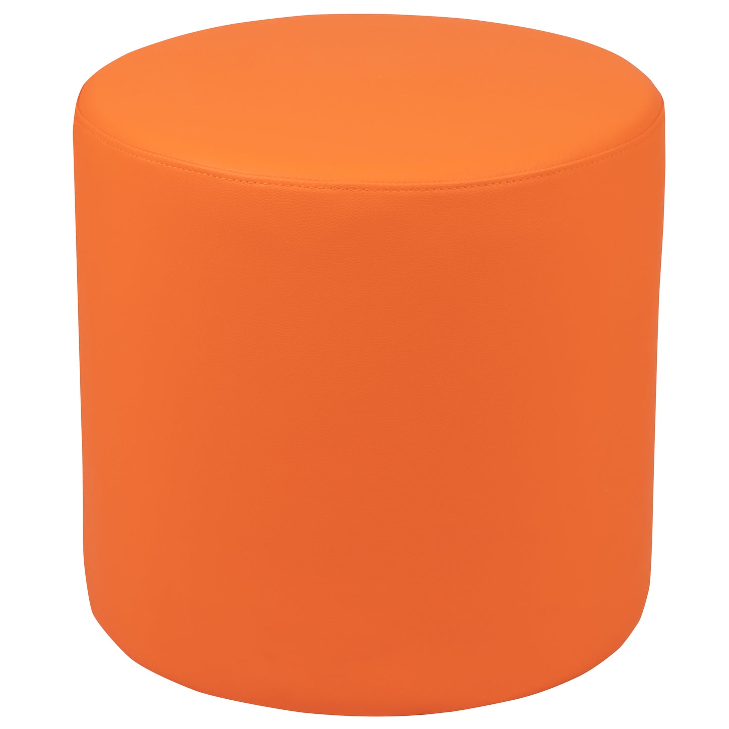 Nicholas Soft Seating Flexible Circle for Classrooms and Common Spaces - 18" Seat Height (Orange)