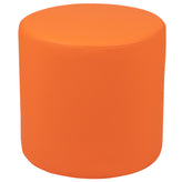 Nicholas Soft Seating Flexible Circle for Classrooms and Common Spaces - 18" Seat Height (Orange)