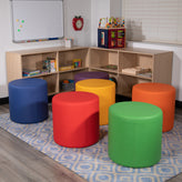 Nicholas Soft Seating Flexible Circle for Classrooms and Common Spaces - 18" Seat Height (Purple)