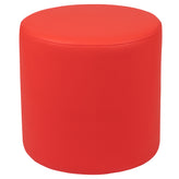 Nicholas Soft Seating Flexible Circle for Classrooms and Common Spaces - 18" Seat Height (Red)