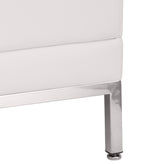 HERCULES Imagination Series Contemporary Melrose White LeatherSoft Middle Chair