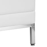 HERCULES Imagination Series Contemporary Melrose White LeatherSoft Middle Chair