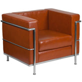 Hercules Regal Series Contemporary LeatherSoft Chair with Encasing Frame