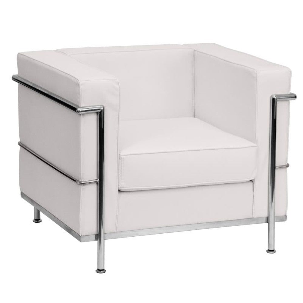 Hercules Regal Series Contemporary LeatherSoft Chair with Encasing Frame