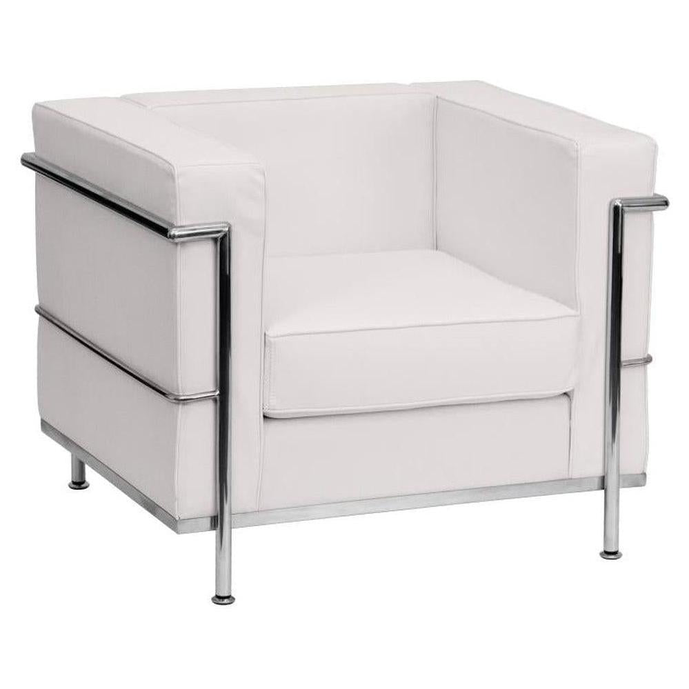 Hercules Regal Series Contemporary LeatherSoft Chair with Encasing Frame