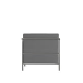 Hercules Regal Series Contemporary Gray LeatherSoft Sofa with Encasing Frame
