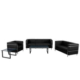 HERCULES Regal Series Reception Set in Black LeatherSoft