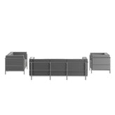 HERCULES Regal Series Reception Set in Gray LeatherSoft