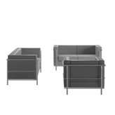 HERCULES Regal Series Reception Set in Gray LeatherSoft