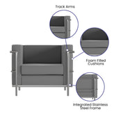 HERCULES Regal Series Reception Set in Gray LeatherSoft