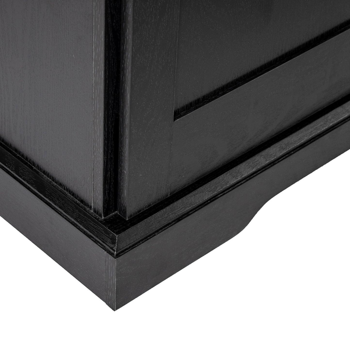 Harrison 36" Wide Rustic Farmhouse Storage Cabinet Bookcase with Sliding Barn Door and 4 Adjustable and 2 Fixed Shelves in Black