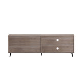 Nelson 65" Mid Century Modern TV Stand for up to 60" TV's with Adjustable Shelf and Storage Drawers, Walnut