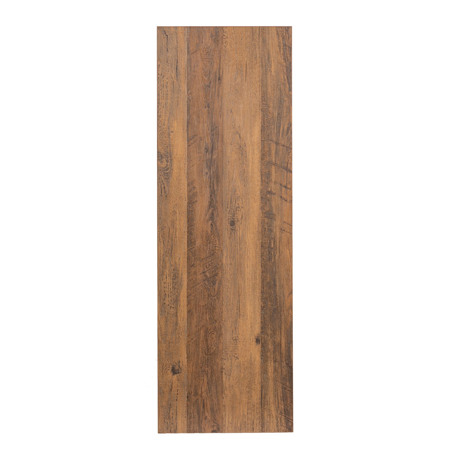 Wyatt Farmhouse Entryway Storage Bench with Lower Shelf Perfect for Entryway, Mudroom, or Bedroom in Rustic Oak