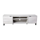 Nelson 70" Mid Century Modern TV Stand for up to 60" TV's with Adjustable Shelves and Dual Storage Compartments, Gray