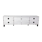 Nelson 70" Mid Century Modern TV Stand for up to 60" TV's with Adjustable Shelves and Dual Storage Compartments, Gray