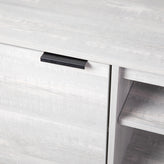 Nelson 70" Mid Century Modern TV Stand for up to 60" TV's with Adjustable Shelves and Dual Storage Compartments, Gray