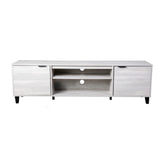 Nelson 70" Mid Century Modern TV Stand for up to 60" TV's with Adjustable Shelves and Dual Storage Compartments, Gray