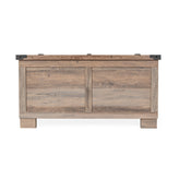 Wyatt 35.75" Farmhouse Storage Coffee Table with Hinged Lift Top, Large Coffee Table with Hidden Storage, Gray Wash
