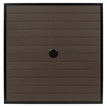 Aluminum Outdoor Table in Black Finish and Dark Walnut Faux Teak19ba47769a012c274a