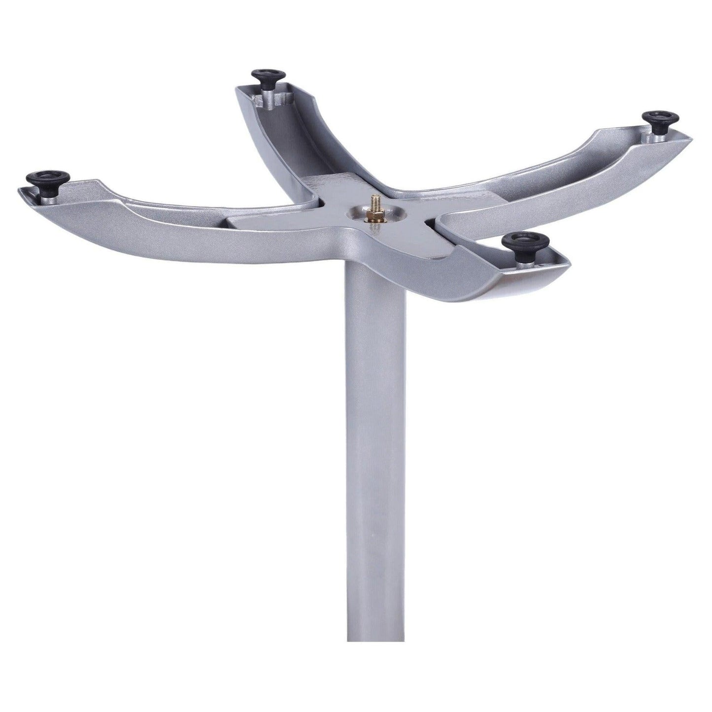 Aluminum Faux Teak Look Patio Table Set with Base