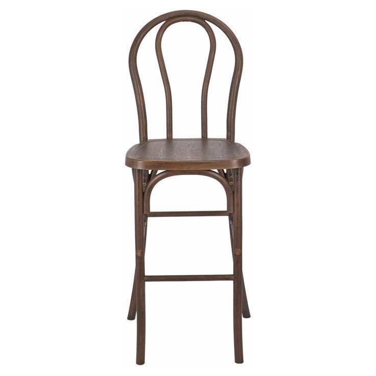 Outdoor Resin Steel Skeleton Bentwood Bar Stool - 2 Pack