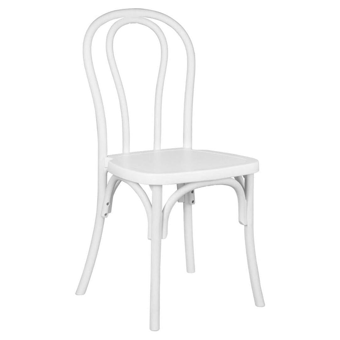 Modern Resin Outdoor Bentwood Style Side Chairs