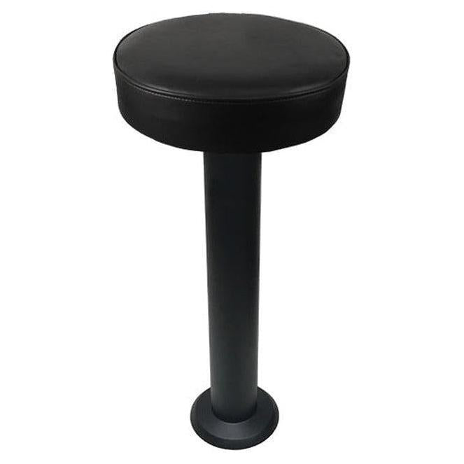 Vinyl Upholstered Bolt Down Pedestal Bar Stools