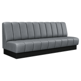 6 Channel Custom Booth with Pullover Back and Channeled Jumbo Seat1a082440e2669973d2