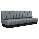 6 Channel Custom Booth with Pullover Back and Channeled Jumbo Seat1a082440e2669973d2