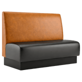 Plain Back Custom Booth with Pullover Back and Jumbo Seat1a08244368a19b476e