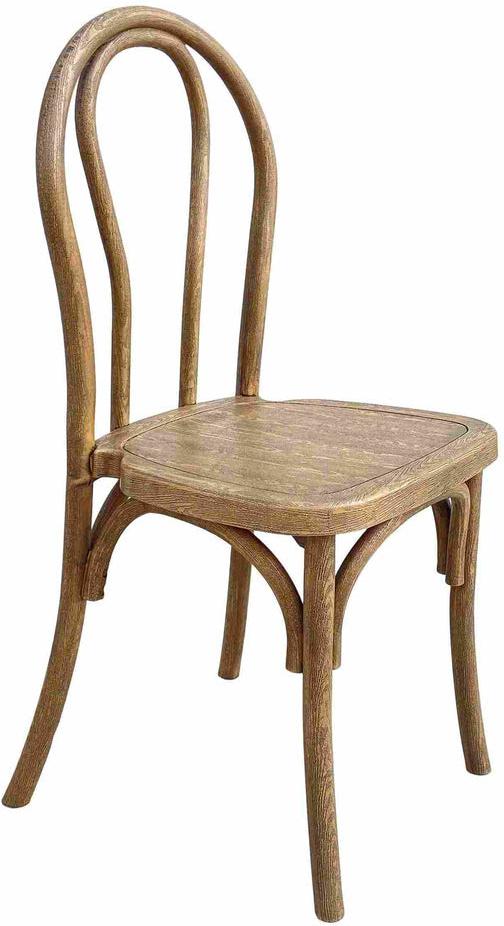 Durable Outdoor Steel Skeleton Frame Resin Bentwood Outdoor Side Chairs