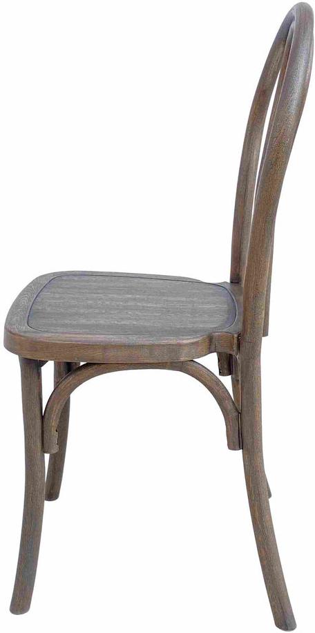 Durable Outdoor Steel Skeleton Frame Resin Bentwood Outdoor Side Chairs