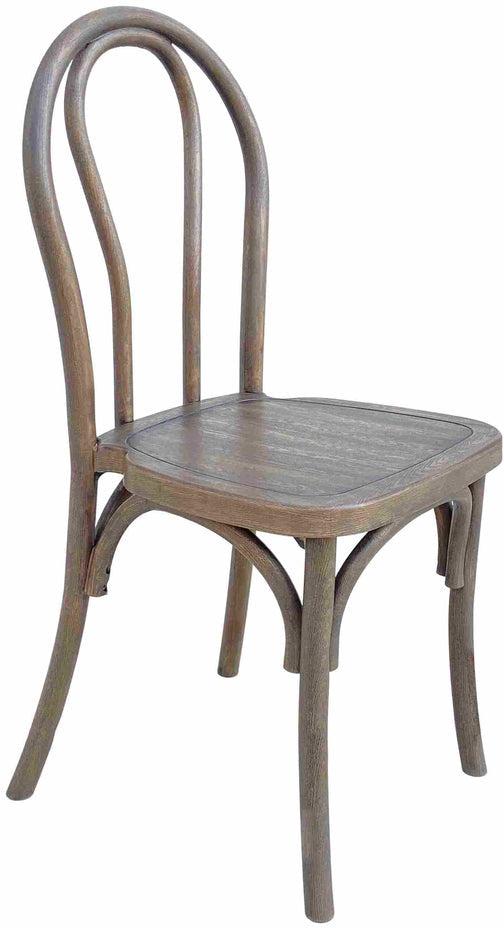 Durable Outdoor Steel Skeleton Frame Resin Bentwood Outdoor Side Chairs
