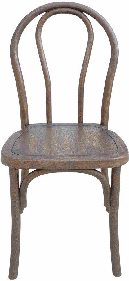 Durable Outdoor Steel Skeleton Frame Resin Bentwood Outdoor Side Chairs