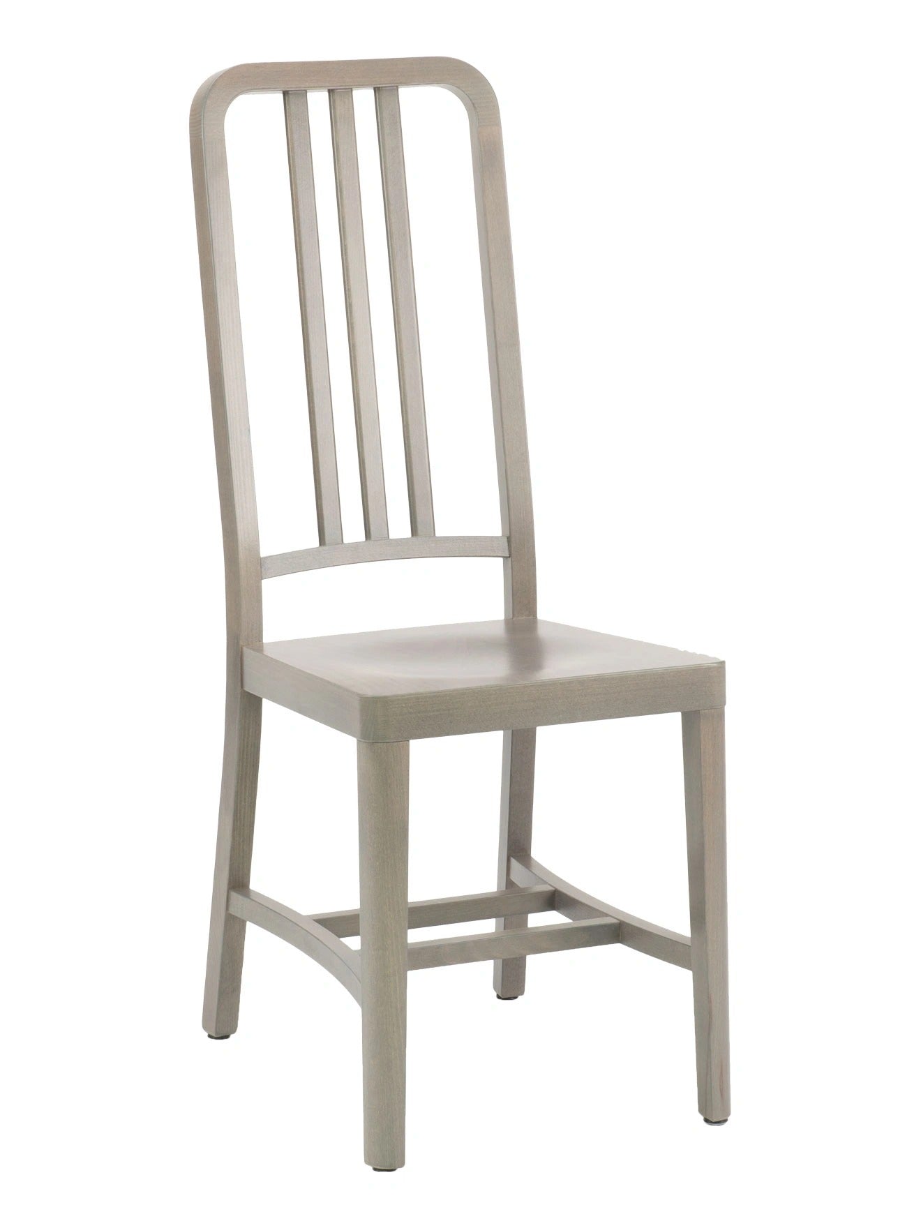 European Beech Wood High Round Open Vertical Modern Chair