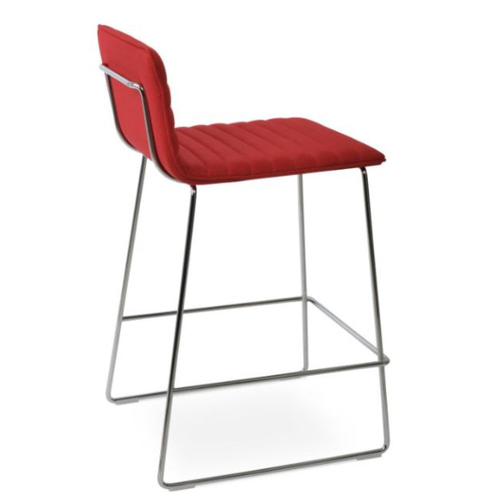 Corona HB Wire Fully Upholstered Counter Stool