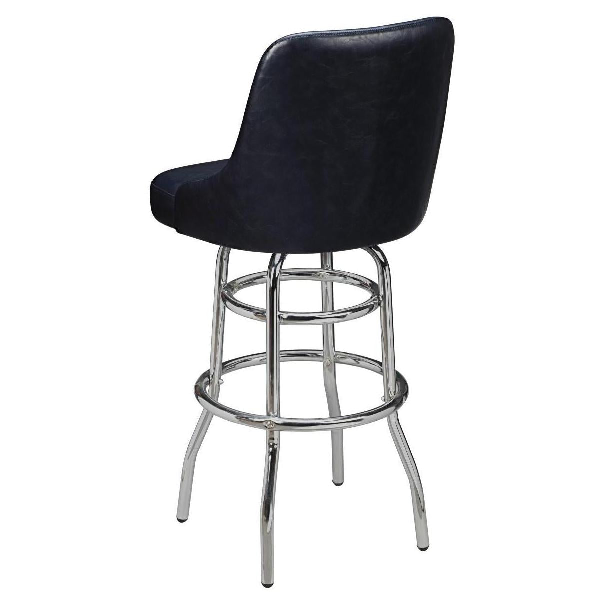 Premium Mauro Bucket Swivel Bar Stool with Double Ring Chrome Frame19ba430c6d7506c4f0