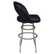 Premium Yali Bucket Swivel Bar Stool with Double Ring Chrome Frame19ba463190359eb8e7
