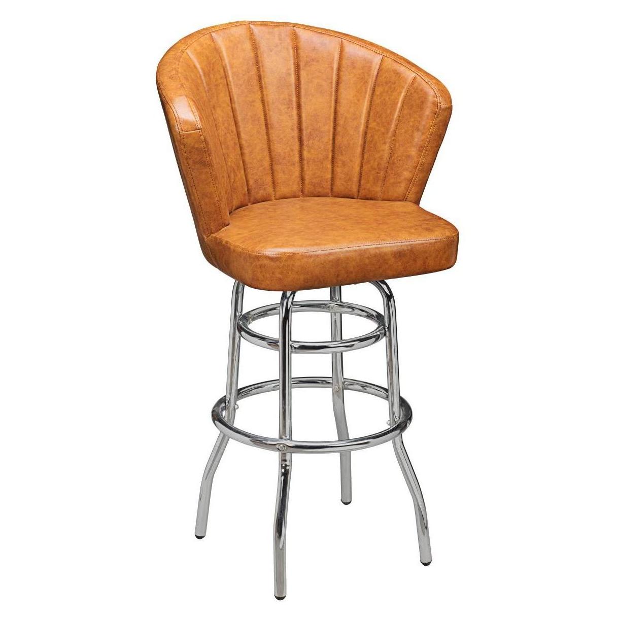 Premium Aria Swivel Bar Stool with Double Ring Chrome Frame19ba438b71c138ce09