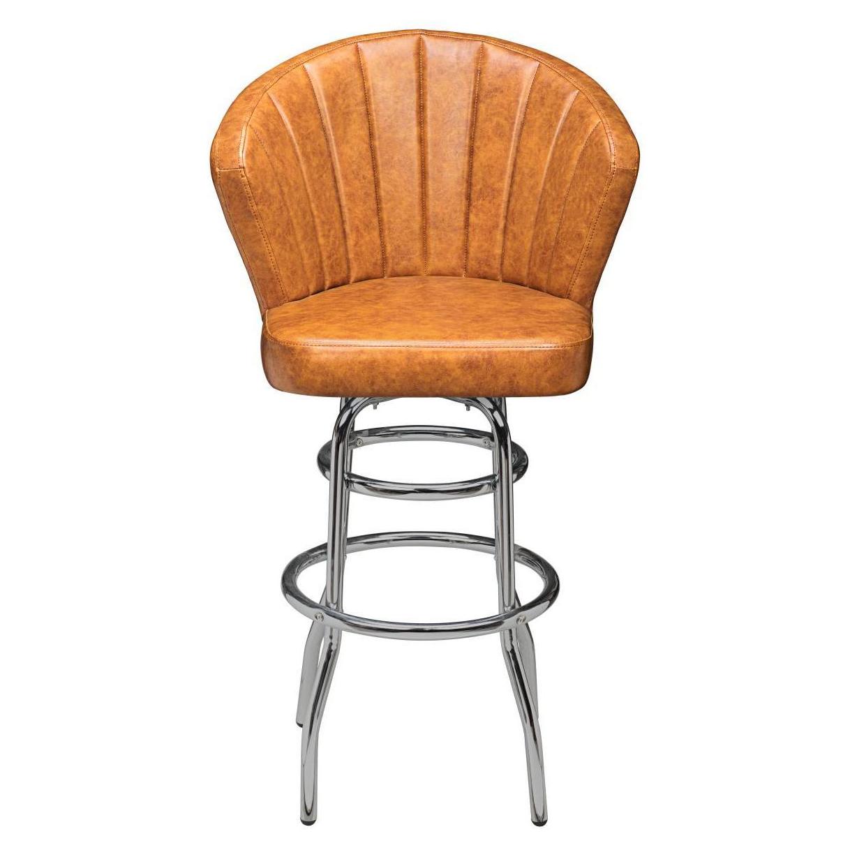 Premium Aria Swivel Bar Stool with Double Ring Chrome Frame19ba438b71c3ffdfac