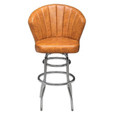 Premium Aria Swivel Bar Stool with Double Ring Chrome Frame19ba438b71c3ffdfac