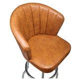 Premium Aria Swivel Bar Stool with Double Ring Chrome Frame19ba438b71c6ddc6e2